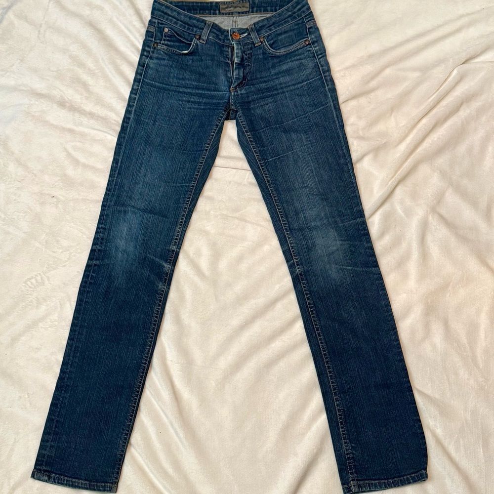 NWOT Acne Studios Low-Rise Dark Wash Kex Straight Leg Jeans